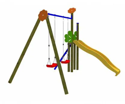 Altalena con scivolo